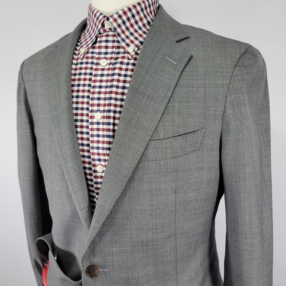Suitsupply SIENNA Vitale Barberis Men's Sport Coat Blazer Two Button Gray 42L‎ - Picture 8 of 16